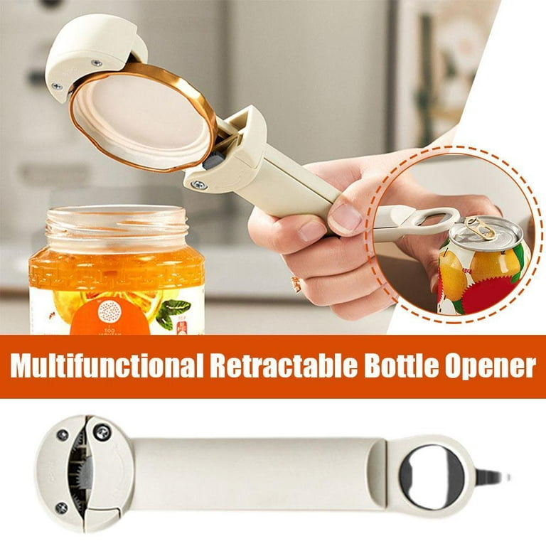 Senza Fretta Multifunctional Retractable Bottle Opener Stainless