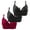 Black, variant on Women's cotton Watermelon Red nylon underwear Women Sexy Lace Back Button Shaping Cup Adjustable Shoulder Strap Large Size Bra