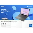 thumbnail image 5 of Acer Chromebook Plus Spin 514 Laptop with Google AI - 14" WUXGA 1920x1200 IPS Touch Display Intel Core 5 Processor 120U 8GB LPDDR5X 256GB SSD WiFi 6E FHD Webcam Chrome OS CP514-4HN-58BV, 5 of 5