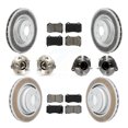 thumbnail image 1 of Transit Auto Front Rear Hub Bearing Assembly Coated Disc Brake Rotor and Semi-Metallic Pads Kit (10Pc) for Car Dodge Chrysler 300 Charger Challenger Without 4 Piston Caliper Left Right Side KBB-112130, 1 of 11