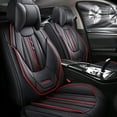 thumbnail image 1 of Maidao Car Seat Covers Leather Set for Lexus for US 2019-Present 5 Seats Compatible Airbag Water Resistant Front Rear Cushion Protector with Pillow and Headrest Black, 1 of 7