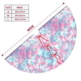 thumbnail image 2 of KLL 30" Christmas Tree Skirt Tie Dye Xmas Tree Skirts Mat for New Year Xmas Holiday Party Indoor Outdoor Home Decoration, 2 of 5