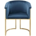 thumbnail image 4 of Meridian Furniture Tierra Navy Velvet Dining Chair, 4 of 8