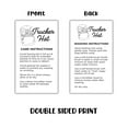 thumbnail image 4 of Trucker Hat Care Washing Instruction Cards  50pk 2x3.5 Patched Patches Bulk for Cap Hat Bar Chains Charms Press Iron On Chic Trendy Western Supplies, 4 of 5