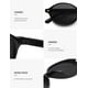 thumbnail image 4 of Gafas de sol SOJOS a la moda con lentes polarizados ovalados SJ2611 para mujeres y hombres, 4 of 5