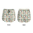 thumbnail image 3 of Gaeub Cartoon Insects Print Women's Athletic Shorts,High Waisted Running Shorts,Pocket Sporty Short,Gym Elastic Workout Shorts-Small, 3 of 7