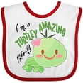 thumbnail image 3 of Inktastic Im a Turtle-ly Amazing Girl Cute Turtle Girls Baby Bib, 3 of 4