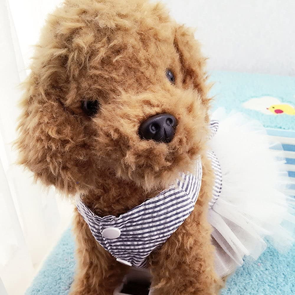 XiHAMA Dog Dresses, Fashion Pet Dog Clothes, Striped Mesh Puppy Dogs Princess Dresses
