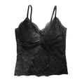 thumbnail image 5 of Soyumi V Neck Cotton Tank Tops with Built-In Shelf Bra Sleeveless Racerback Fitted Basic Cami Shirts High Strechy Sleeveless Slim Fit Workout Tops, Black, 5 of 6