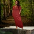 thumbnail image 6 of Women's Everyday V-neck Maxi Dress With Pockets, 6 of 7