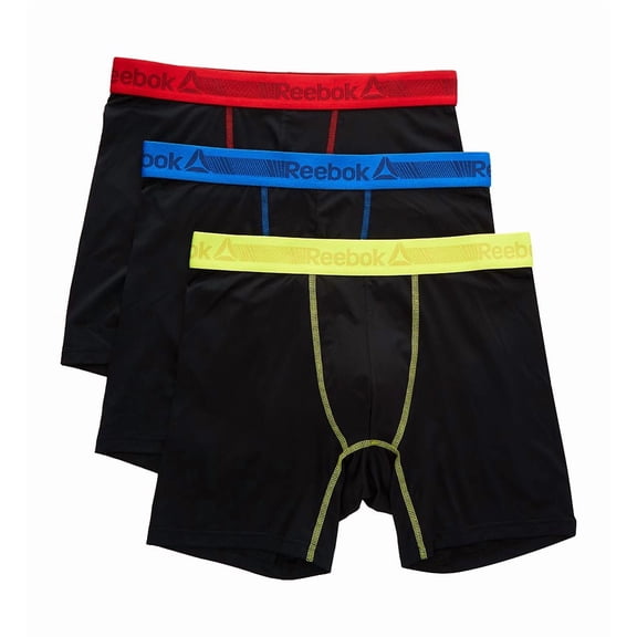 Reebok Men's Performance Boxer Briefs, 3 Pack