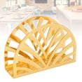 thumbnail image 5 of Soporte para servilletas de metal dorado, organizador de servilletas de mesa para cocina y picnic 5.1 W X 3.5 H X 1.5 D (semicírculo), 5 of 5