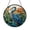 Acrylic 3.5 Inch, variant on Long-Legged Bird Window Art – Stained Glass Style Lake Scene