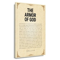 Canvas Wall Art The Armor of God Wall Art Ephesians 6 10-18 Bible Verse Posters For Home Framed 20x30 in