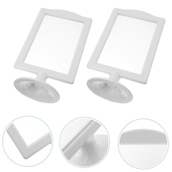 ETHZZLE 4Pcs White Standing Picture Frame Stands Desktop Photo Frames for Home Decoration