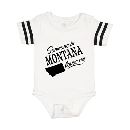 

Inktastic Someone in Montana Loves Me Gift Baby Boy or Baby Girl Bodysuit