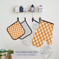 thumbnail image 5 of Dreamtimes Orange Square Mothers day Kitchen Apron,Oven Mitt,Pot Holder,Towel,Birthday Gifts Set for Mom Wife Grandma, 5 of 6
