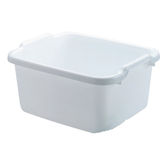 Rubbermaid Antimicrobial Dish Bucket, 15.6-Quart, Clear FG2970ARWHT