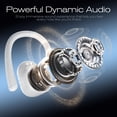 thumbnail image 2 of Wireless Earbuds Bluetooth Headphones for iphone Android with ENC Noise Cancelling Mics, Deep Bass Over Ear Buds 40Hrs Playtime IPX7 Waterproof for Sport, White, 2 of 7