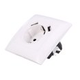 thumbnail image 1 of MasteelfCA 5V 2A Triple 3 Gang German Plug Schuko Power Outlet Wall Socket Dual USB (Black), 1 of 7