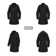 thumbnail image 7 of Women's Detachable Hood Water Windbreaker Women's Solid Color Long Sleeved Thin Coat Matching with Various Outfits Hand Wash, 7 of 7