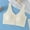 White, variant on Tsesme Front Closure Bras for Women Full Cup Wireless Ribbed Bra Support Push up Everyday Bralettes