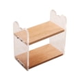 thumbnail image 4 of Acrylic Wood Shelf Simple Bookcase Modern Storage Shelves 1/12 Dollhouse Display, 4 of 9