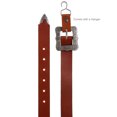 thumbnail image 4 of Western Thick Leather Belt with Vintage 2-piece Center Bar Framed Buckle Set, 4 of 5