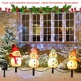 thumbnail image 1 of Lámpara Solar de Exterior Impermeable con Forma de Muñeco de Nieve | Luces Navideñas Multicolor de Plástico para Jardín | 44 Cm | Impermeabilidad Ip55 | 1 Unidad, 1 of 7