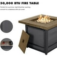 thumbnail image 3 of Grand Patio 5-Piece Patio Furniture Set with Fire Pit Table Rocking Patio Chairs Set of 4, Outdoor Conversation Sets for Deck, Garden, Steel Frame with Cushions, Gray, 3 of 6