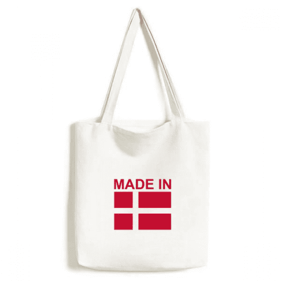 Denmark Country Love Tote Canvas Bag Shopping Satchel Casual Handbag