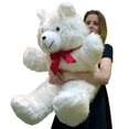 thumbnail image 2 of American Made Giant White Teddy Bear 36 Inch Soft 3 Foot Teddybear Made in USA, 2 of 5
