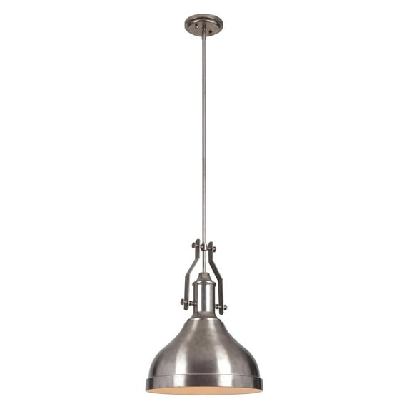 1 Light Mini Pendant with Rods in Tarnished Silver by Craftmade P550TS1 in Silver Finish