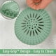 thumbnail image 4 of Shower Drain Cover, Silicone Shower Extender Filter Tube Drain Extender Plug, (8 Pieces), 4 of 5
