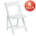 thumbnail image 3 of Flash Furniture Hercules Series Adult Size Beechwood Folding Event Chairs, Set of 4, White Wood, 3 of 15