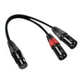 thumbnail image 3 of Cable doble Dmx XLR hembra Cable exterior 24AWG Cable divisor para luces de escenario Dmx Mezcladores Altavoces de estudio , 0,5 metros 05 metros CUTICAT cable de micrófono, 3 of 8