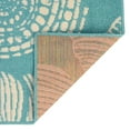 thumbnail image 5 of Unique Loom Outdoor Coastal Collection Area Rug - Bodrum (7' 10" Square Teal/Ivory), 5 of 9