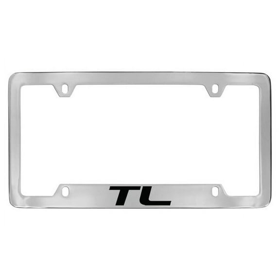 Acura TL Chrome Plated Bottom Engraved Metal License Plate Frame Holder