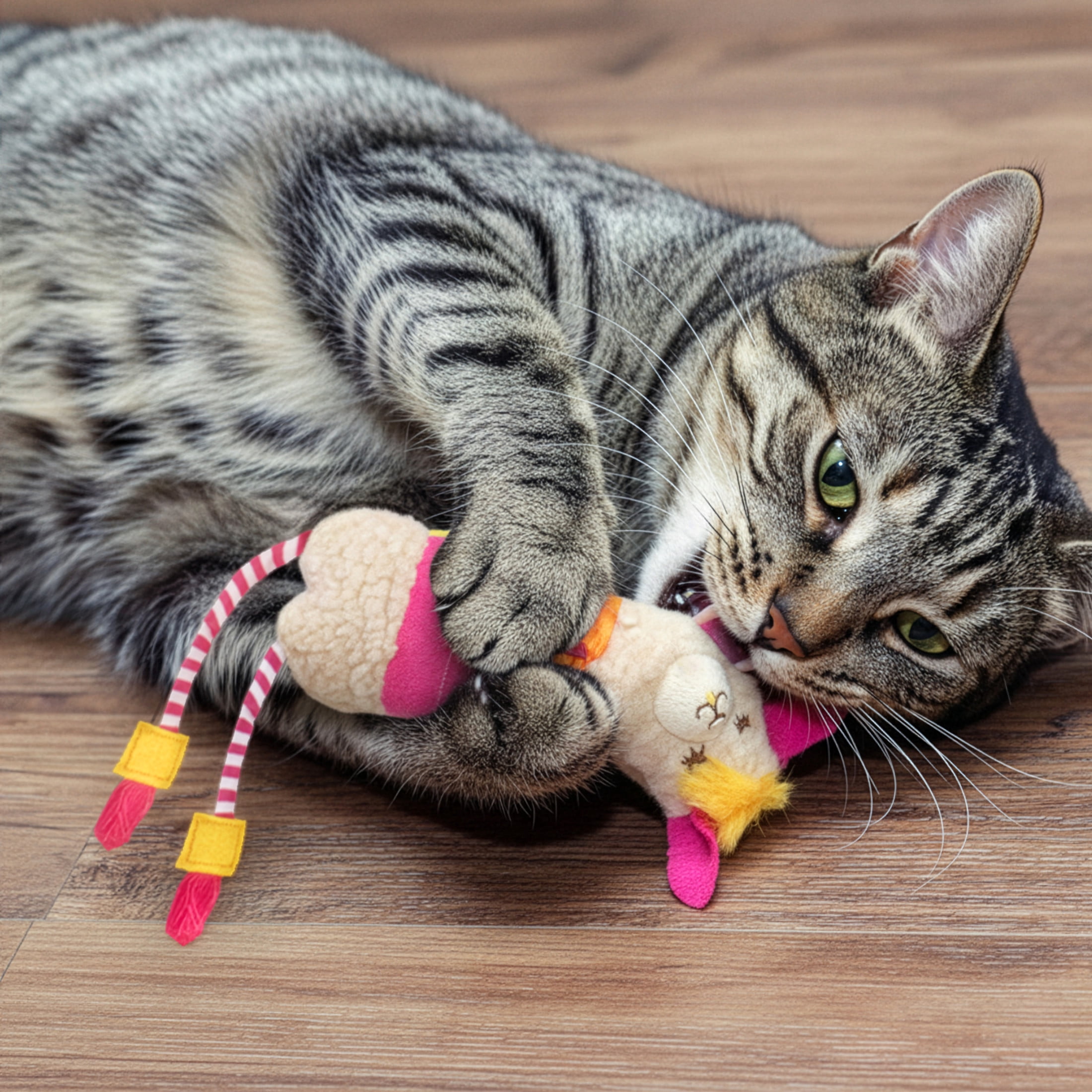 SmartyKat Leggy Llama Kicker Soft Plush Crinkle & Catnip Cat Toys