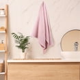 thumbnail image 3 of PiccoCasa Cotton Bath Towels 4Pcs 27"x54" Absorbent Waffle Weave Pink, 3 of 7