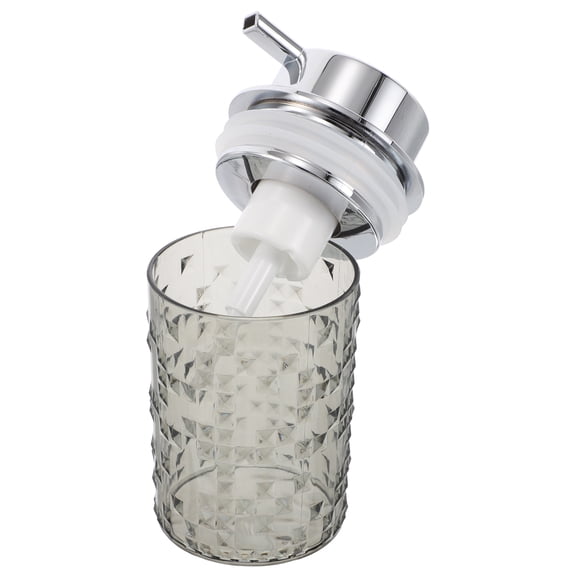 Clear Foaming Hand Soap Dispenser Bottle Refillable with Pump for Bathroom and Kitchen Glass Foaming Soap Container