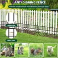 thumbnail image 5 of 42.5ft(L) x 13in(H) Animal Barrier Fence, 30 Panels No Dig Garden Fence for Dog Rabbit, Rustproof Anti Digging Barrier, Garden Edging Border Ground Defense for Outdoor, Yard, Patio, 5 of 6