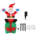 thumbnail image 2 of Adornos Navideños Inflables Papá Noel de 6 Pies con Caja de Regalo ANGGREK, 2 of 8