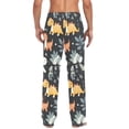 thumbnail image 4 of FORMRS Mens Pajama Pants with Pockets Sleepwear Lounge Bottoms Sizes S-2XL, Orange Dinosaur, 4 of 7