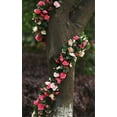 thumbnail image 6 of Clearance 2 Pack 16.4 FT Fake Rose Vine Flowers Plants Artificial Flower Hanging Rose Ivy Home Decor Pink, 6 of 10