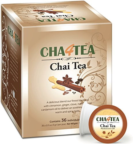 Cha4TEA 36-Count Chai Black Tea Pods 