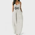 thumbnail image 2 of Robe Décontractée Sans Manches avec Poches Style Plage Mode, 2 of 2