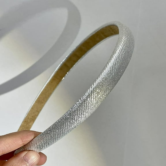 Glittery Elegant Metal Hairband for Women Shiny Metallic Hair Clip Barrettes Stylish Hair Accessories for Hairstyles