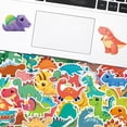 thumbnail image 4 of 50 pegatinas de dinosaurios, lindas pegatinas impermeables de dibujos animados para niños, para estación, 4 of 5