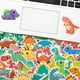 thumbnail image 4 of 50 pegatinas de dinosaurio JAMW impermeables para niños Sencillez, 4 of 5